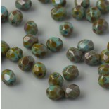 Zdjęcie - Fire Polish Persian Turquoise - Picasso (T63150) 4mm